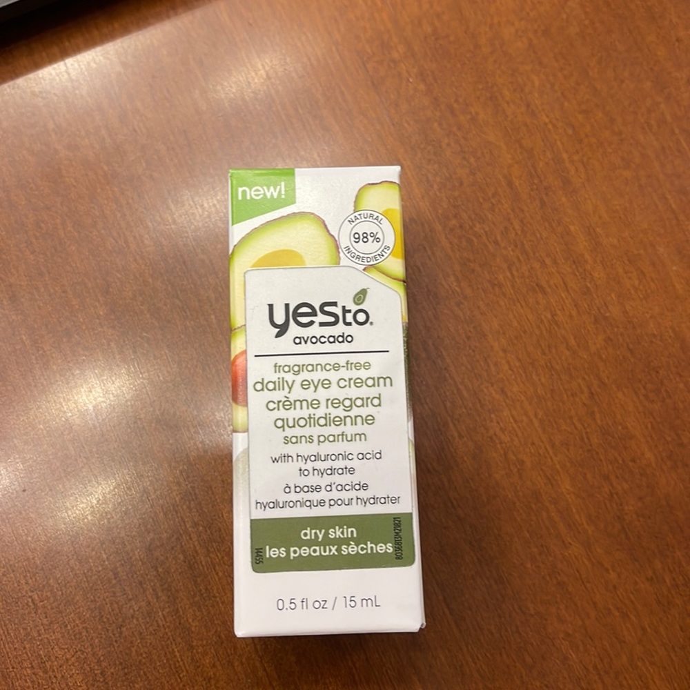 Brand New! Never Opened! Yes to avocado daily eye cream